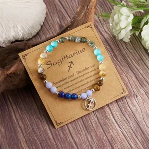 Pulseras <span class=keywords><strong>de</strong></span> Piedras <span class=keywords><strong>de</strong></span> <span class=keywords><strong>Cristal</strong></span> Curativas <span class=keywords><strong>de</strong></span> las 12 Constelaciones del Zodiaco, con Cuentas <span class=keywords><strong>de</strong></span> <span class=keywords><strong>Cristal</strong></span> <span class=keywords><strong>de</strong></span> 8mm, para Regalo, Venta al por Mayor - Product Image 3