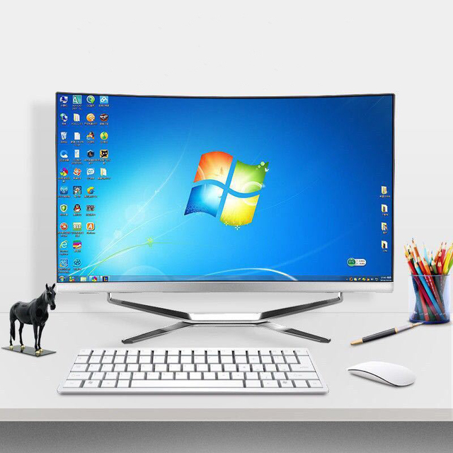 Core I9 Gamer Gaming PC Desktop All-in-One with Max 4090D Graphics Card LCD Display SSD+HDD Storage Windows 11