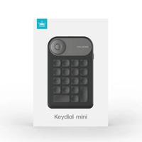 Huion Wireless Keydial Remote K40 Keyboard Satu Tangan dengan Layar OLED untuk Menggambar Digital, Mencatat, dan Mengedit Foto