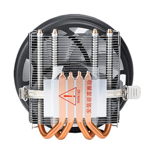 QiuzAim LGA 1151 <span class=keywords><strong>CPU</strong></span> disipador de calor 1150 placa base 4 tubo de calor de cobre 123mm AM5 solución de refrigeración para AM3 AM4 PC de escritorio 1156 - Product Image 2