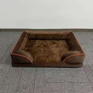 سرير حيوانات أليفة كبير قطيفة على الطراز الحديث سرير كلب قابل للغسل عصري بأحجام مختلفة - Product Image 2