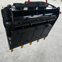 Bêche 4-en-1 pour chargeuse compacte, bêche à godets multi-usages Q355 avec dents, prix direct usine OEM CE ISO