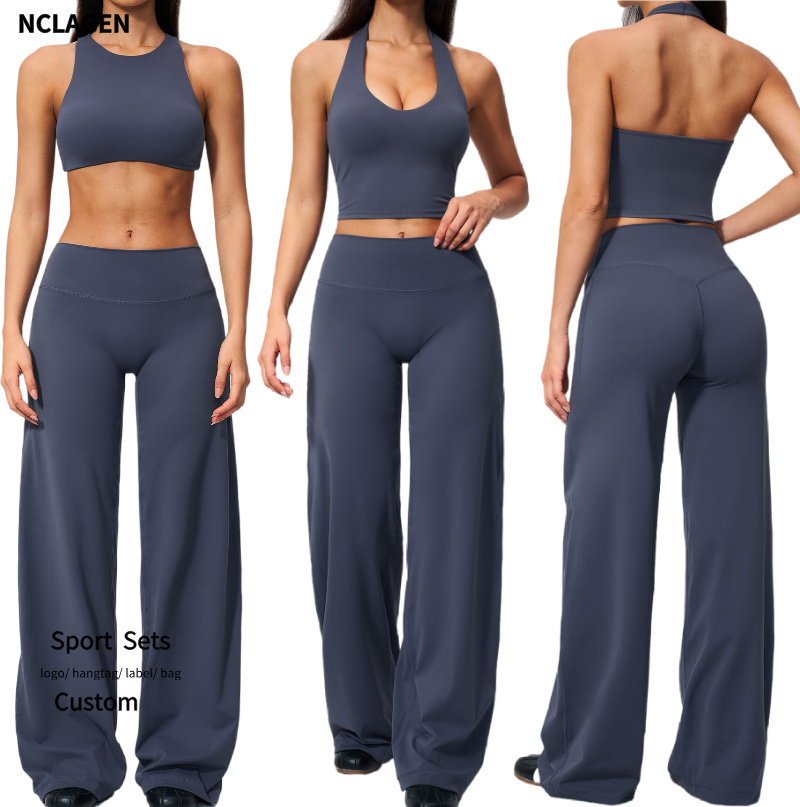 Gym Set Beautiful Back V-neck Top Slimming Outdoor Running Training Fitness Workout Pilates Yoga Suit Two-piece Set for Women