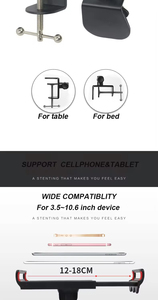 Soporte Flexible de Acero Inoxidable OEM y ODM con Brazo Largo para Teléfono Móvil, Soporte para iPad, Tabletas y Celulares para Uso en la Cama - Product Image 5