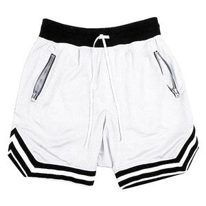 Shorts de basketball unisexe en maille épaisse de couleur unie pour femmes et hommes – Uniforme de basketball simple - Product Image 4