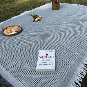 Couverture de camping en plein air en tricot bohème léger tapis de pique-nique intérieur/extérieur étanche à l'humidité personnalisé confortable pratique - Product Image 2