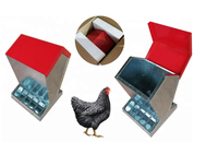 Mangeoire à poulet galvanisée d'une capacité de 18 lb Mangeoire à volaille en métal résistante aux intempéries Mangeoire à poulailler sans déchets pour poulet