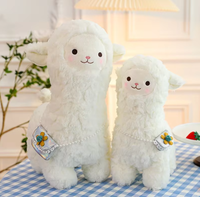 Boneka Domba Unta Alpaka Lucu, Mainan Boneka Lembut Kawaii Kartun, Isian Kapas PP, Hadiah untuk Anak Perempuan, ODM Dapat Disesuaikan