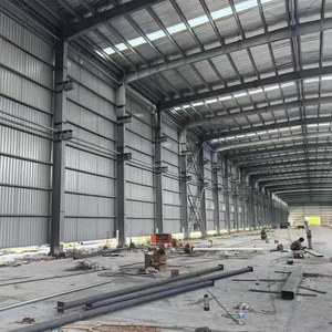 Edificio de Fábrica de Estructura de Acero Personalizada, Taller de Acero de Gran Espacio, Almacén de Acero, Construcción de Estructura de Acero de Ensamblaje Rápido, Estructura de Acero Pesada - Product Image 4