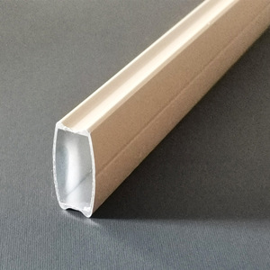 Rail de rideau en alliage d'aluminium en forme de U, 6 mètres, couleur argent, installation facile pour accessoires de stores enrouleurs - Product Image 1