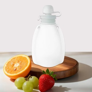 Bolsa Reutilizable de Silicona para Almacenar Alimentos para Bebés, Libre de BPA, Bolsa para Congelar <span class=keywords><strong>Leche</strong></span> <span class=keywords><strong>Materna</strong></span>, para Puré de Frutas, Jugos, Alimentación Infantil - Product Image 4