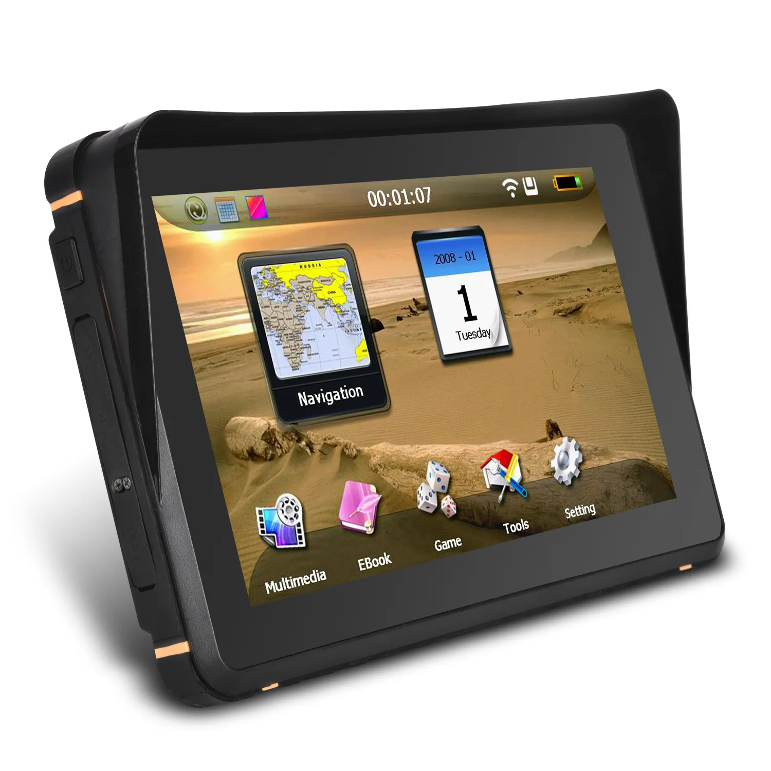 Navigator GPS Mobil 7 Inci, Navigasi GPS Motor Anti Air dengan Sistem Wince 256 RAM 8GB