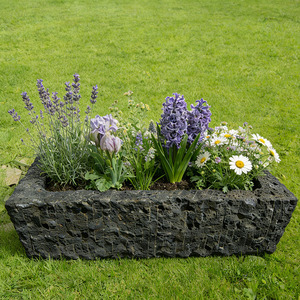 <span class=keywords><strong>Fontaine</strong></span> de jardin <span class=keywords><strong>en</strong></span> <span class=keywords><strong>pierre</strong></span> de lave volcanique noire récupérée, bassin d'eau antique, décoration extérieure, sur mesure - Product Image 4