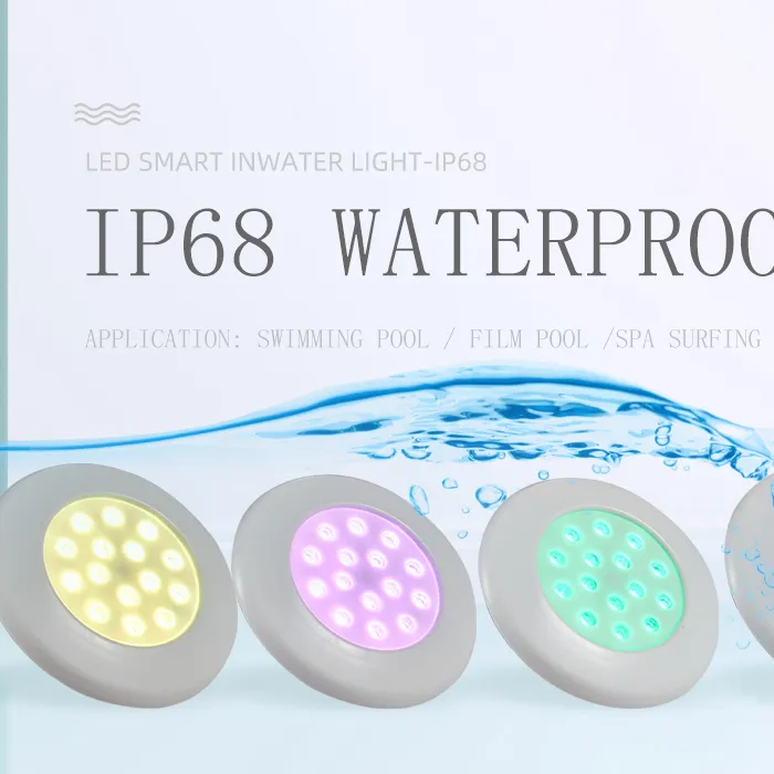 pool accessories pc dc12V IP68 Underwater multicolor submersible led RGB Swimming Pool lights