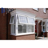Toldo de estilo francés Retro PDP, ventana a prueba de viento, rotura térmica, seguridad de aluminio para Exterior y dormitorio para escaparate
