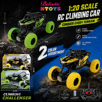 Voiture télécommandée électrique Belinda 1:20 RC Crawler en alliage, jouet télécommandé 27Mhz 5 canaux pour garçons, cadeau
