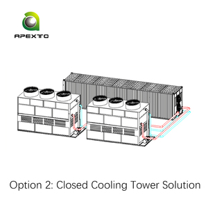 Stok 2.64MW 40FT Antminer Hydro Cooling Container Solusi Pendingin Air untuk 480 unit Bitmain Antminer S19/S21/S23 Hydro - Product Image 5