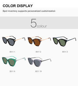 2025 plus récent irrégulière pleine jante lunettes de soleil Premium ombre métal Temple Logo personnalisé luxe polarisé gris vert % UV - Product Image 1