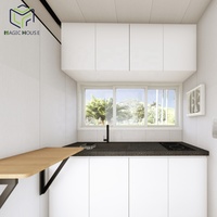 Maison magique, conteneur habitable pliable, conteneur extensible de 20 pieds, maison portable, maison pliable en conteneur