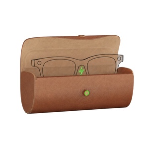 Étui de transport en cuir PU pour chargeur portable 3500 mAh, batterie externe pour <span class=keywords><strong>lunettes</strong></span> intelligentes Ray-Ban, étui de charge pour Ray-Ban Meta - Product Image 1