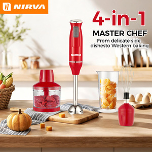 Nirva 4 en 1, Varilla Mezcladora Manual, Procesador de Alimentos Manual de Acero Inoxidable de Alta Potencia de 600w - Product Image 3