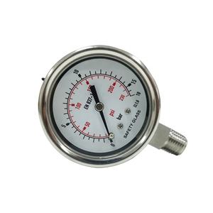 고정밀 2.5 인치 63mm 모든 스테인리스 스틸 700 바 압력 게이지 15kg - Product Image 1