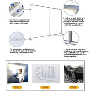 Stand en tissu pour 1 personne, 10 minutes, pour mur d'images publicitaire, idéal pour les expositions et les centres commerciaux - Product Image 5