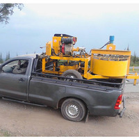 Machine mobile de fabrication de briques de terre et de boue emboîtables M7MI à moteur diesel, prix en Zambie