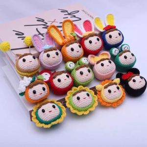 Handmade Crochet <b>Doll</b> Pendant Cartoon DIY Keychain Handmade Bag Decoration Keychain - Product Image 6