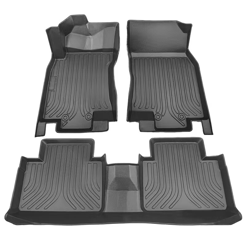 Tapete de carro à prova d'água 3d tpe, design personalizado, tapete de carro, capa completa, conjunto rhd, reciclar, para vw