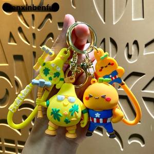 Llaveros de coche de moda, accesorios para mochilas, colgantes de dibujos animados, encantadores dijes de Fruitman para mochilas, llaveros al por mayor. - Product Image 1