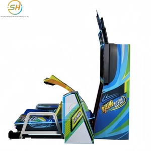 Simulateur d'arcade de bateau rapide à commande manuelle pour un joueur, pour les 6 ans et plus, jeu électronique à monnayeur avec alimentation 110/220V - Product Image 6