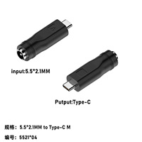 Adaptateur de connecteur d'alimentation cc 5.5*2.1mm femelle vers usb micro ,mini, mâle, type c pour ordinateur portable