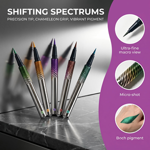 Eyeliner longue tenue, haute pigmentation, effet scintillant multichrome, waterproof - Product Image 3