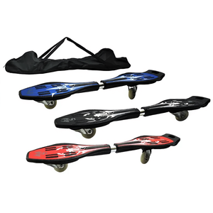 Tabla de Equilibrio de 2 Ruedas Snakeboard Fun con Bolsa de Transporte para Recreación al Aire Libre - Product Image 2