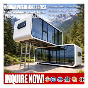 <span class=keywords><strong>Casa</strong></span> Móvil de Lujo de 2 Pisos Tipo Cabaña Apple, Muebles para <span class=keywords><strong>Casa</strong></span> Móvil, <span class=keywords><strong>Casa</strong></span> Cápsula Modular de Madera con Panel Sándwich para Villas - Product Image 1