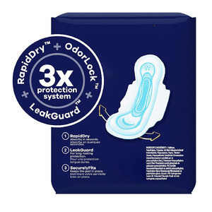 Almohadillas Súper <span class=keywords><strong>Largas</strong></span> PARA LA Noche Almohadillas Sanitarias 100% Algodón Orgánico Absorbencia Pesada Sin Perfume Almohadillas <span class=keywords><strong>Extra</strong></span> <span class=keywords><strong>Largas</strong></span> - Product Image 3