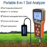 Analyseur portable à sortie numérique RS485, humidité du sol EC, salinité NPK, valeur de pH, lecture en temps réel, capteur environnemental