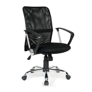 Hot Selling Höhen verstellbarer schwarzer <span class=keywords><strong>Mesk</strong></span> Stuhl Mittlerer Rücken Easy Move Computer Schreibtisch Drehbarer Bürostuhl - Product Image 1