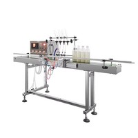 Machine de remplissage de liquides à 4 têtes, équipement de remplissage de bouteilles, machine de remplissage automatique de liquides pour les produits alimentaires, les boissons et les produits liquides quotidiens
