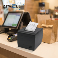 Impresora Térmica de Recibos ZYWELL de 80 mm con Puerto para Cajón de Dinero, Impresora POS con Bluetooth y WIFI, Fabricante Chino