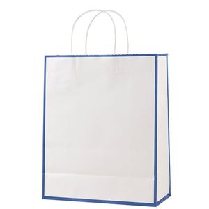 Custom Print logo <b>Biodegradable</b> Bolsas De Papel Clothing Gift Shopping <b>Packaging</b> Disposable Kraft Paper Bag with Handle - Product Image 5