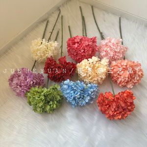 Junheyuan <b>Artificial</b> <b>Hydrangea</b> Single Branch Flower Arrangement Decorative Flowers For Wedding And Home Decoration - Product Image 1