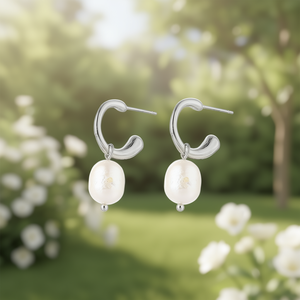 Pendientes Amy Amy Fashion con baño de plata y perlas de imitación, joyería de fiesta para mujer PE3007 - Product Image 2