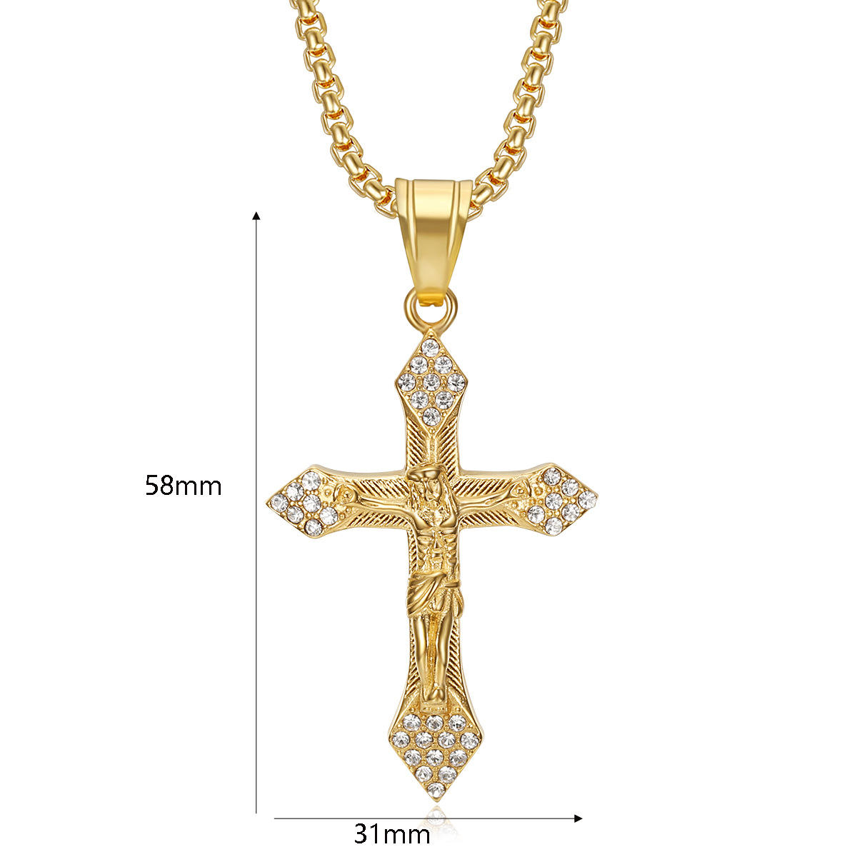 จี้เดี่ยวสีทองขนาดเล็ก