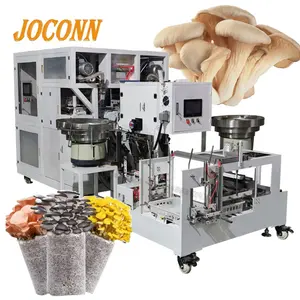 Fully automatic mushroom substrate bagging machine/inoculation stick inserting machine auto/ Grey oyster mushroom compost bagger