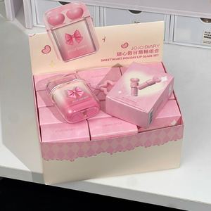 ชุดลิปกลอส <span class=keywords><strong>JOJO</strong></span> DIARY ติดทนนานแบบหลอดคู่ รุ่น Sweet Heart Holiday ชุดบำรุงริมฝีปากแบบน้ำ กันน้ำ - Product Image 4