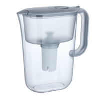 Pichet Purificateur d'Eau Sain pour la Maison, Bouilloire Manuelle en Plastique Sans BPA 2,5 L, Pichet Purificateur d'Eau Hydrogénée