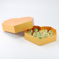 Caja de Regalo de Cartón con Forma de Corazón, Reciclable, Creativa y Personalizada, con Ventana para Aperitivos y Leche, Empaque Navideño, Venta al Por Mayor