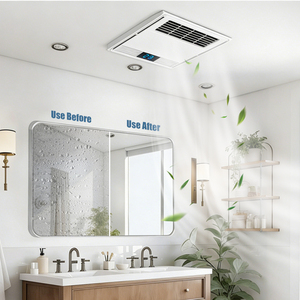 Ventilador de Techo para Baño SAA de Fácil <span class=keywords><strong>Instalación</strong></span>, <span class=keywords><strong>Precio</strong></span> de Fábrica, 300x300, con Elemento Calefactor PTC e Iluminación LED para el Hogar - Product Image 2
